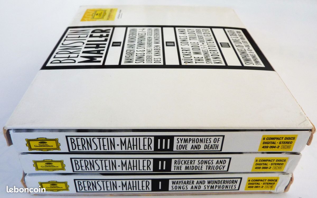 Coffret 16 CD : Intégrale des symphonies et lieder pour orchestre de Gustav MAHLER par Leonard BERNSTEIN / DEUTSCHE GRAMMOPHON / Musique classique (image 6)