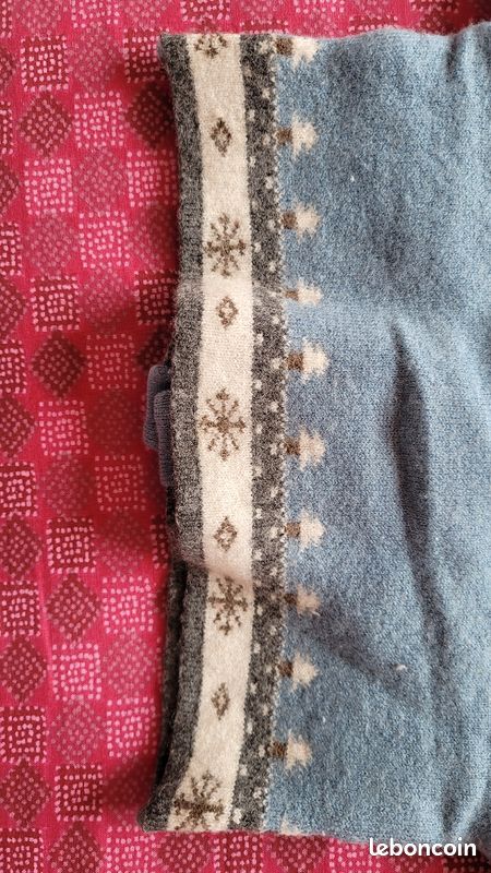 Gilet couleur bleu pour bébé de 12 mois marque "Graine de Lune" mesurant 24cm de longueur (image 8)