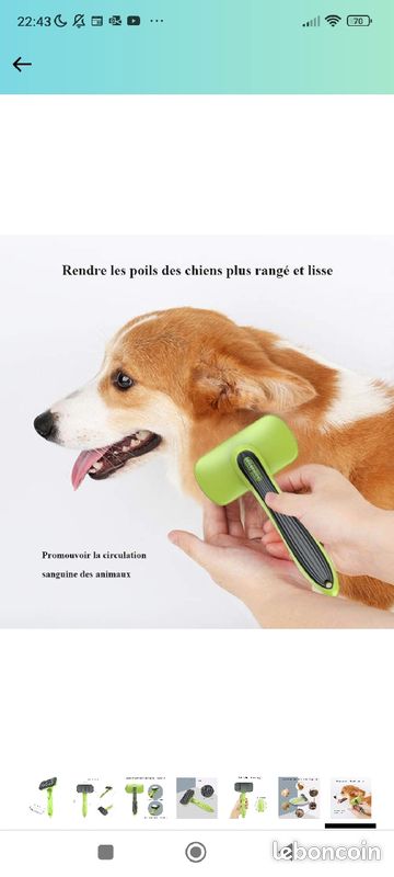 VersionTech Brosse de Toilettage pour Chien Chat À Poils Longs (image 5)