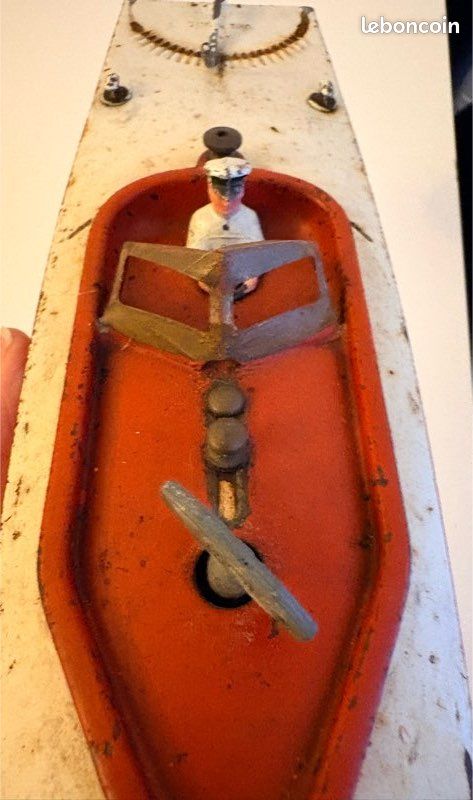 ANCIEN BATEAU JEP Ruban Bleu N°0 - Jouet en tôle vintage 1930/50 EUR 70,00 - FR