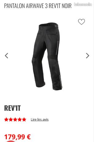 Pantalon Revit Airwave Pantalon Moto Rev'it Airwave Équipement