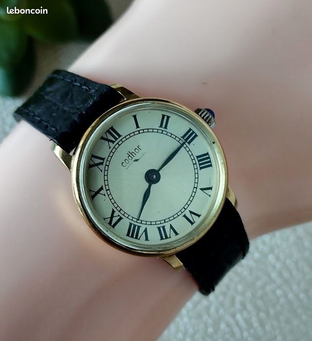 Montre Mécanique Pour Femme Telhor - Occasion - Montre Bracelet Vintage