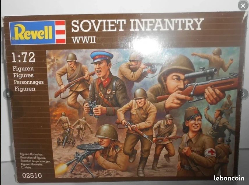 Set de 5 figurines ,troupes soviétiques en marche 1943/1944. Figurine