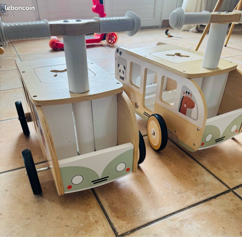Porteurs en Bois pour Enfants - Développement Motricité - Bébé 12 mois et