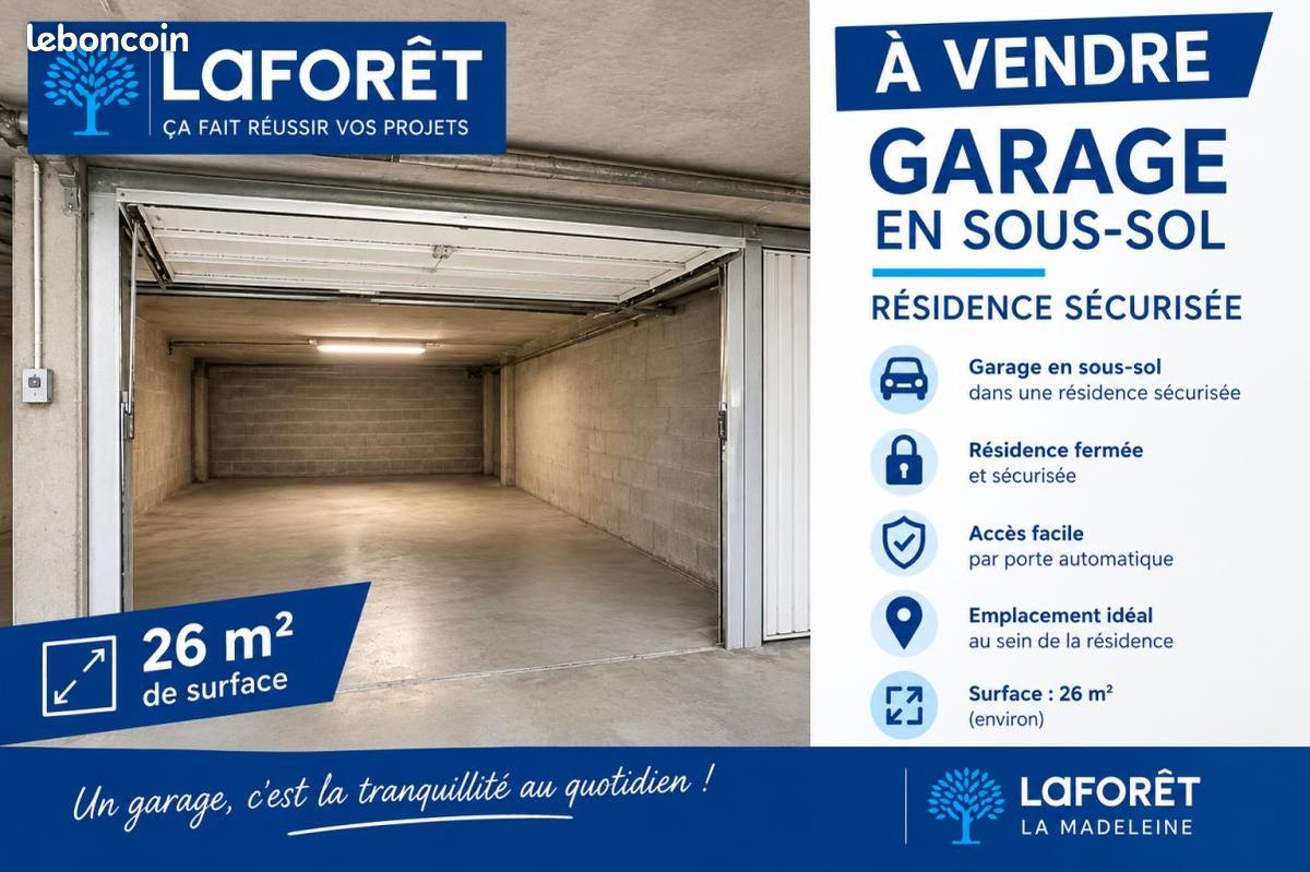 Garage/box La Madeleine · 51 500 €