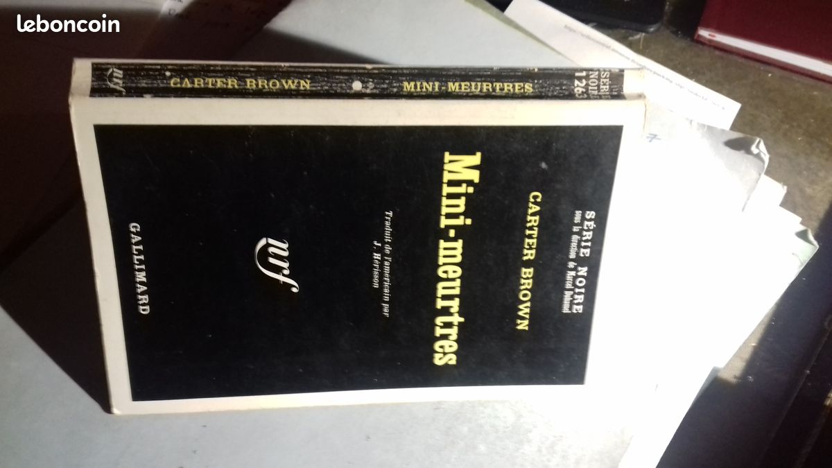 Série Noire n°1263 Mini-meurtres Carter Brown (image 3)
