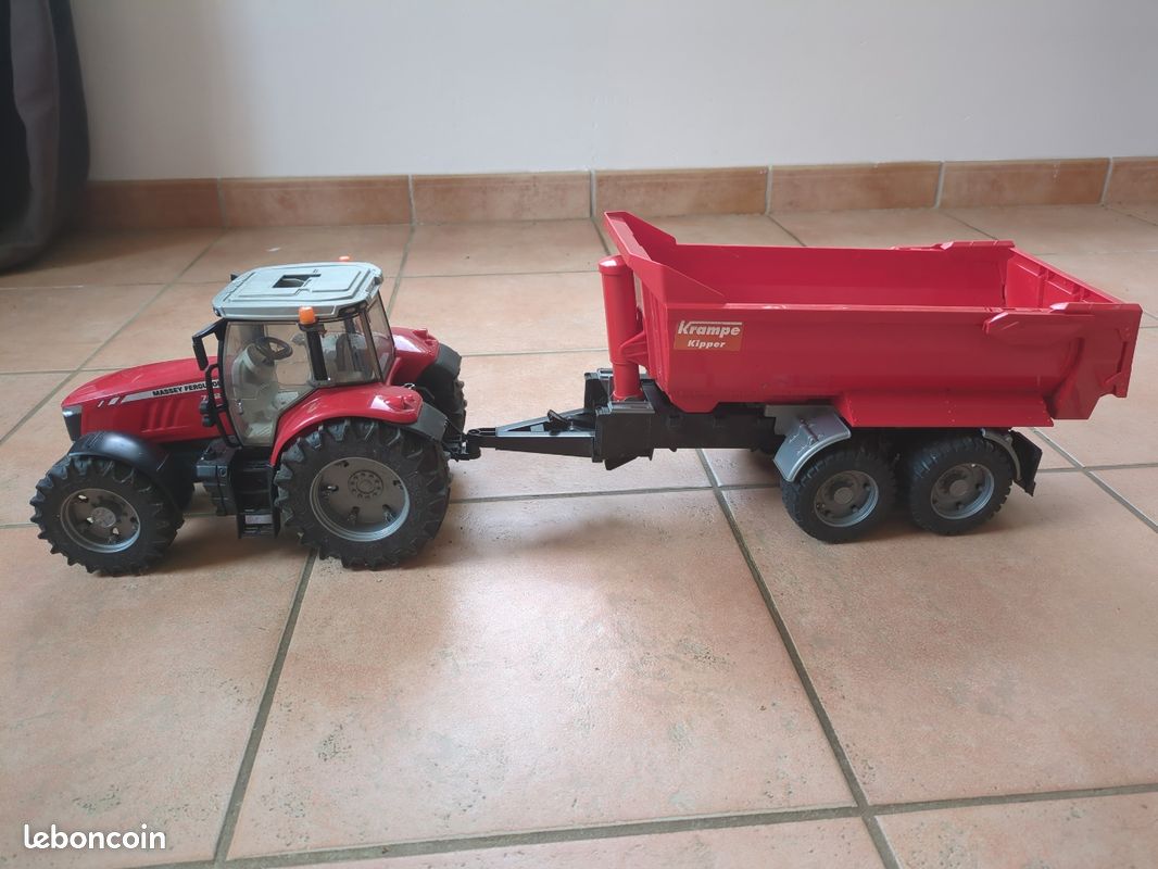 Lot tracteur remorque miniature bruder (image 1)