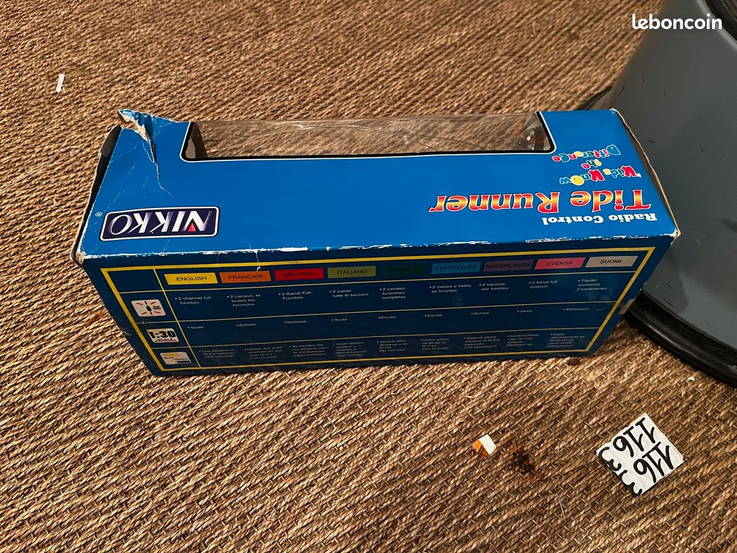 Bateau Radiocommandé Nikko Jetflash 19207 échelle 1/32 - Vintage Bleu électrique