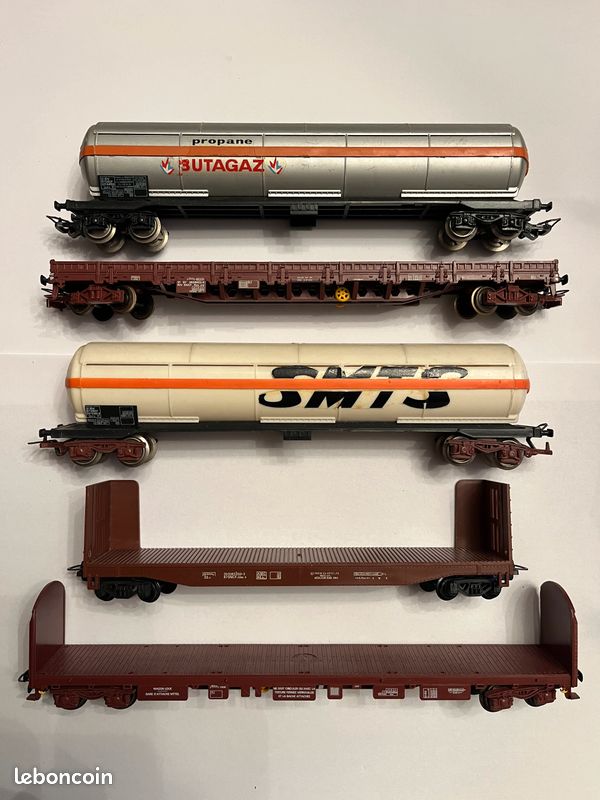Lot De 4 Wagons Marchandises Jouef – Occasion, Pour
