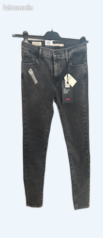 Jean Skinny LEVI’S 720 slim taille haute neuf 36 (image 1)