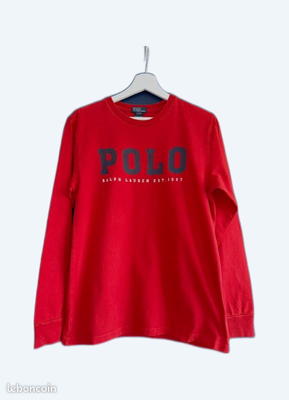 T-shirt manches longues Polo Ralph Lauren 18/20 ans 9ou small (image 1)