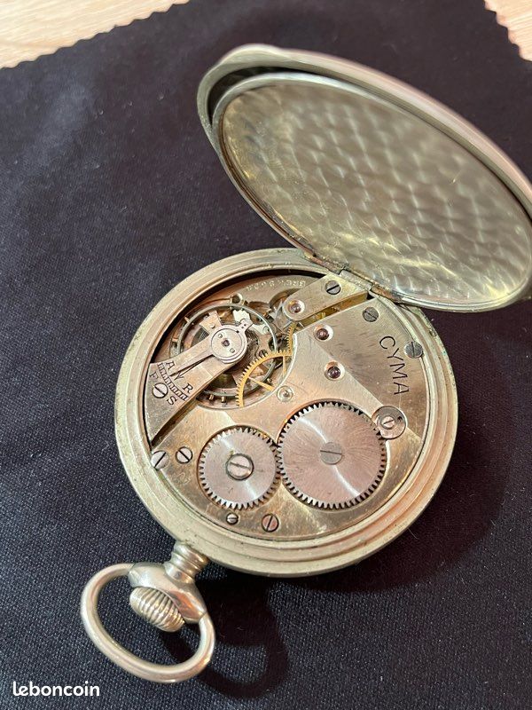Mouvement De Montre De Poche Suisse Vintage - Diamètre Environ 4 Cm, Occasion, Pour Réparation/collection
