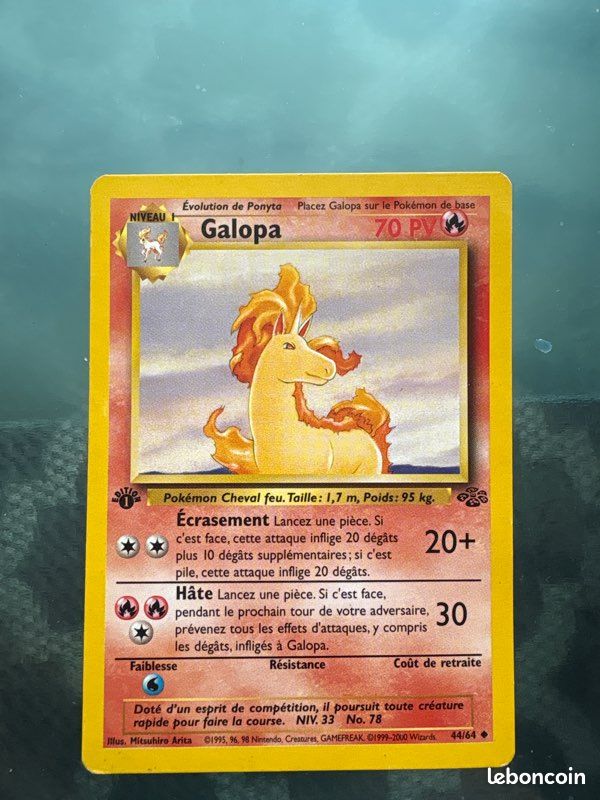 Carte Pokémon galopa édition 1 (image 1)