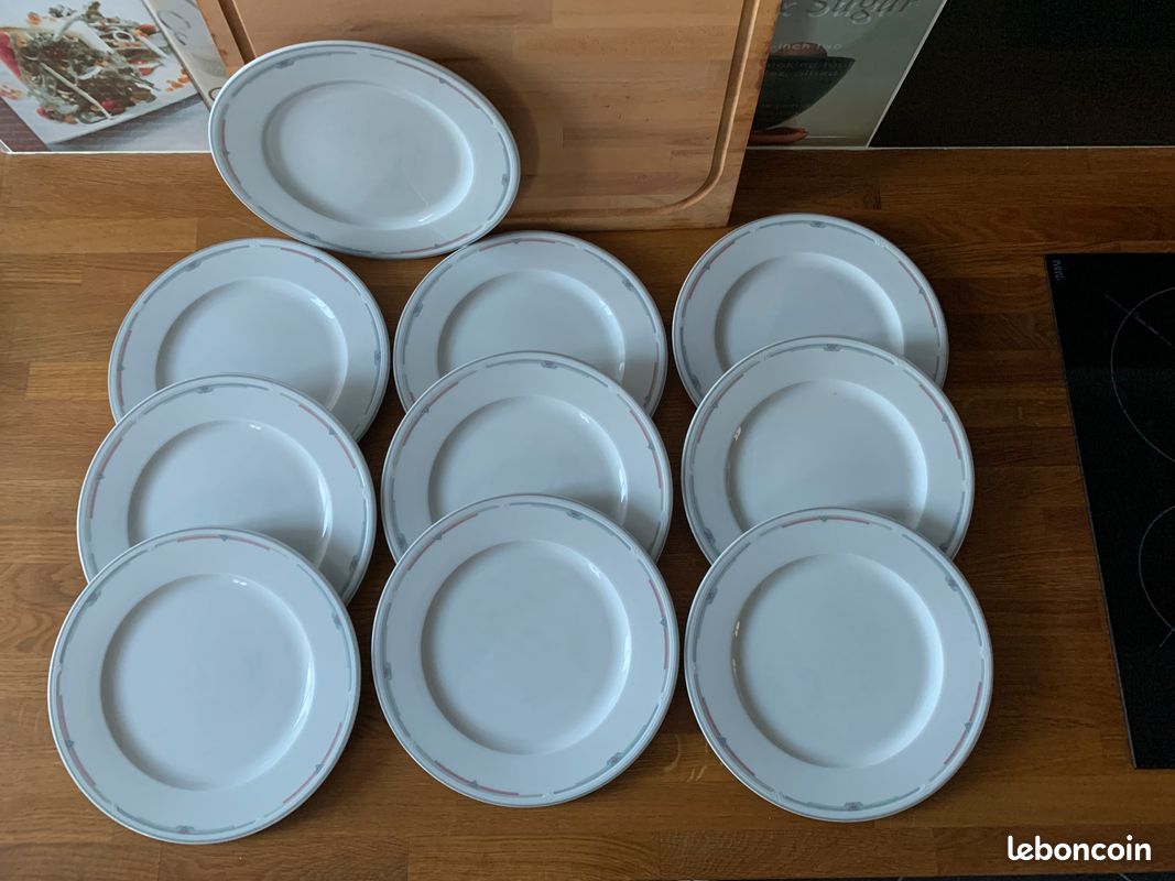 Vend 10 Assiettes Porcelaine blanche - Eschenbach - Bavaria - Germany (image 1)
