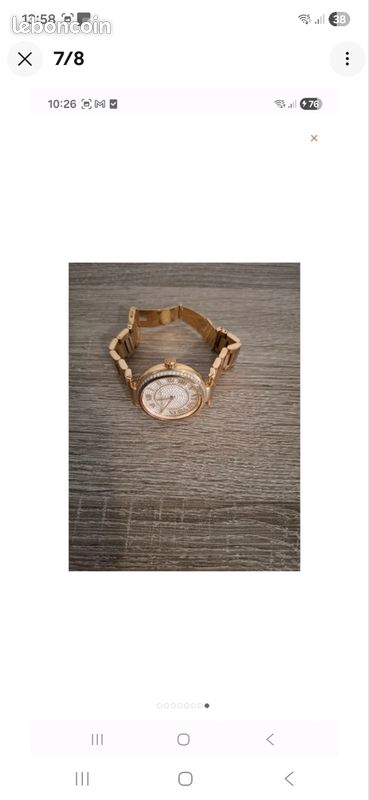 Magnifique montre Mickaël Kors Quartz, étanchéité 10 ATM . En acier rose (image 7)