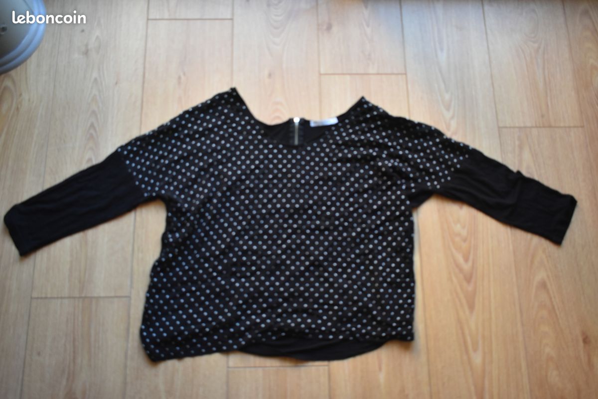 Tunique femme noir manche longues taille 44 "G-Urban by GEMO" (image 3)