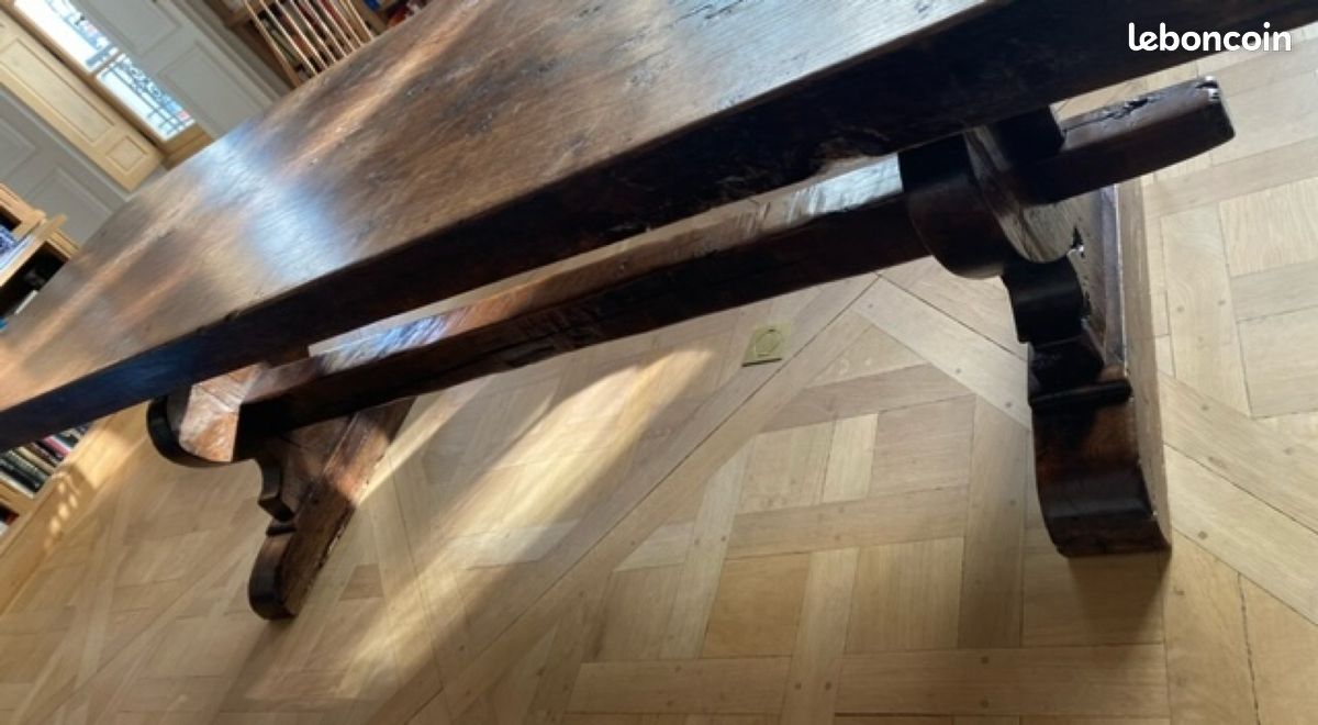 Très grand table de ferme en chêne (image 7)