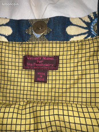 Sac Bandoulière Orval Pondichéry – Multicolore, Polyester Et Coton, Neuf Avec étiquettes