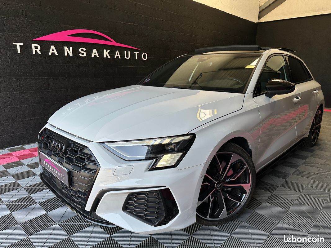 AUDI S3 SPORTBACK TFSI 310 S tronic 7 Quattro FRANCAISE/1ER MAIN/SUIVI AUDI/T.O/MATRIX/MEPLAT/SIEGES DINAMICA/LED MULT (image 1)
