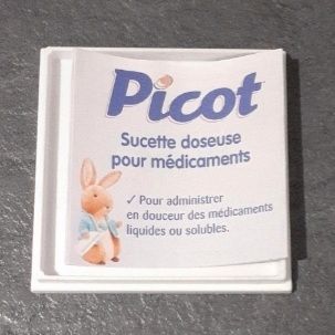 Picot-Sucette Dosette Pour Medicament 0-6 Mois