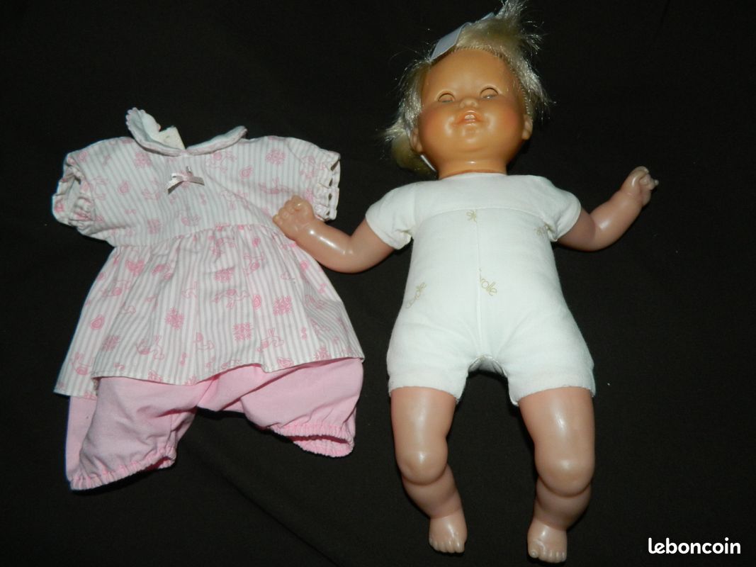 Vintage Poupée COROLLE 8 Bébé rigide articulé