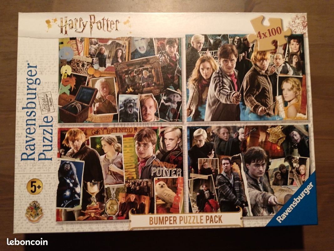 4 puzzles Harry Potter 4x100 pieces (image 1)