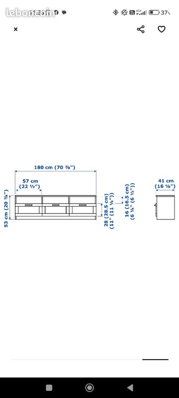 Meuble TV Ikea (image 3)
