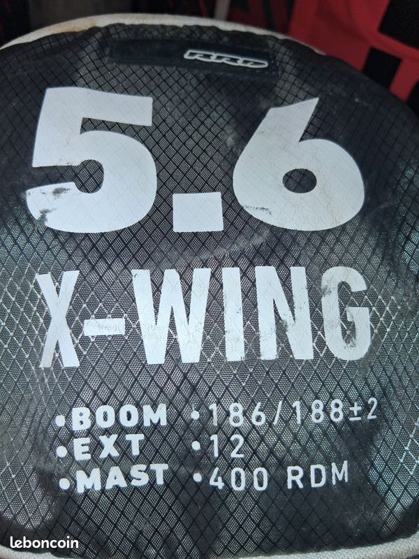 Voile windsurf RRD XWING 5.6 + mat rrd 400 rdm C60 (image 10)
