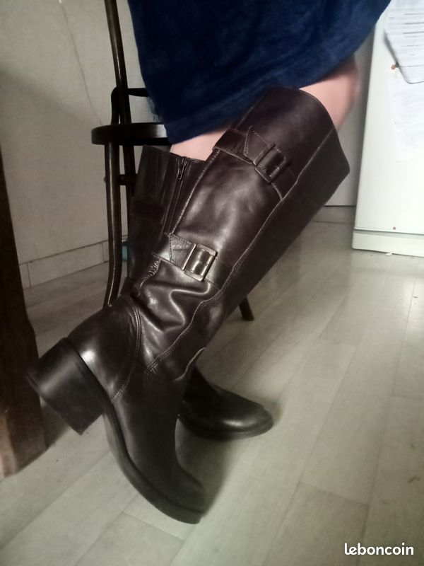 Bottes cuir femme taille 37 très bon état (image 2)