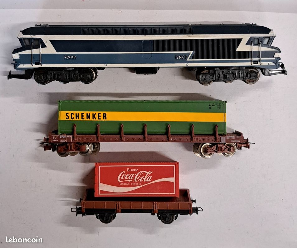 Locomotive Diesel Jouef Ref 72001 - Échelle HO - 2 Rails - Analogique - Occasion BE