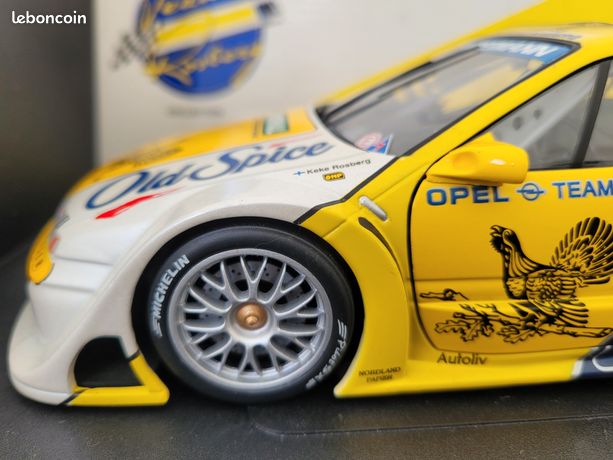 Miniature Werk 83 1/18 Opel Calibra V6 #2 Team Rosberg Thank you Keke DTM Hockenheim 1995 Neuf - Collection