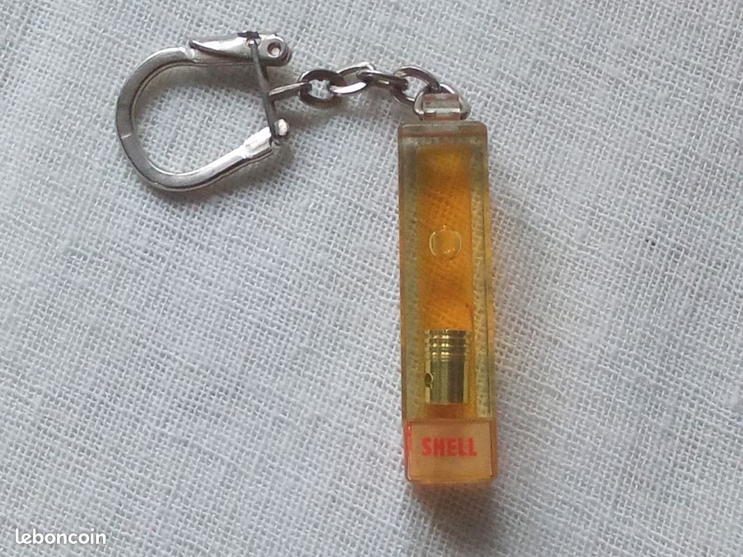 Porte-clés Vintage Shell - Bidon Puissance 7 (France, Années 80)