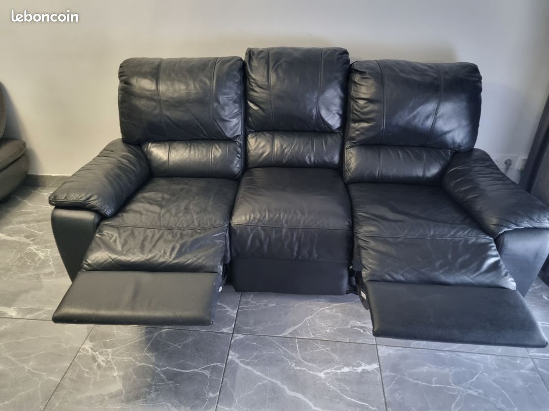 Vend canapé en cuir (image 2)