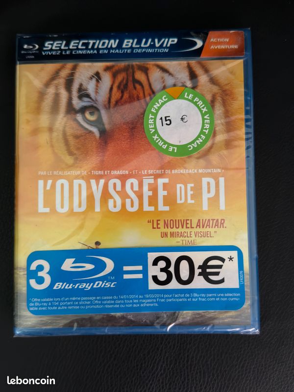 L'odyssée de pi blu-ray (image 1)
