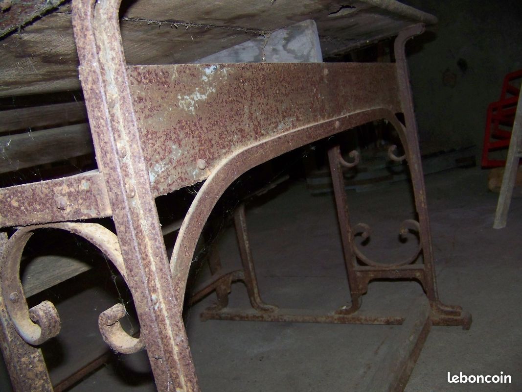Rare et original bureau d'écolier ancien (image 6)