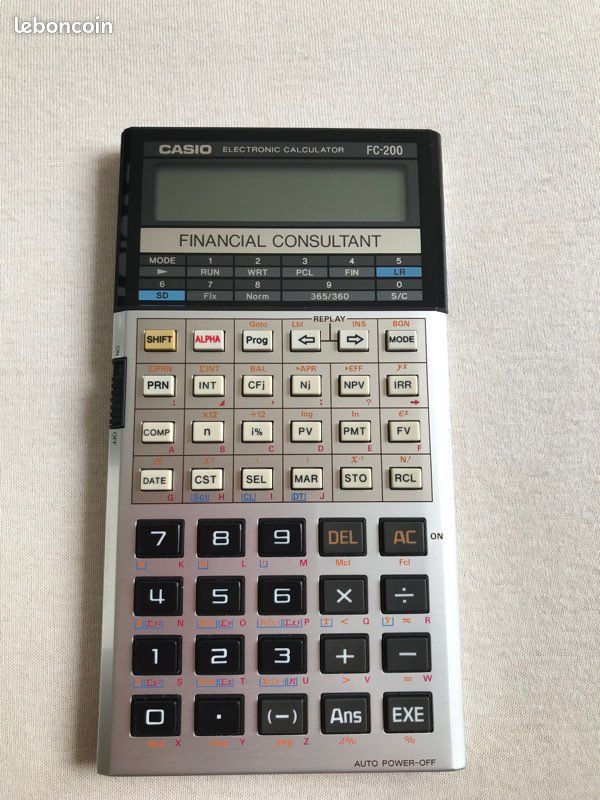 Calculatrice Financière Casio FC-200 – Neuve En Boîte, Avec Manuel