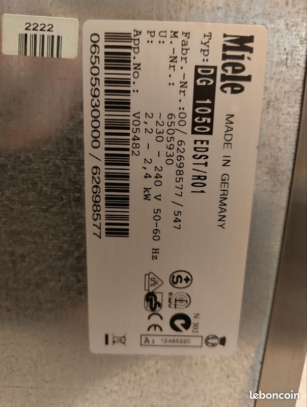 Panneau D'affichage De Four Miele D'origine – Compatible DGC7840 Et Autres – Neuf