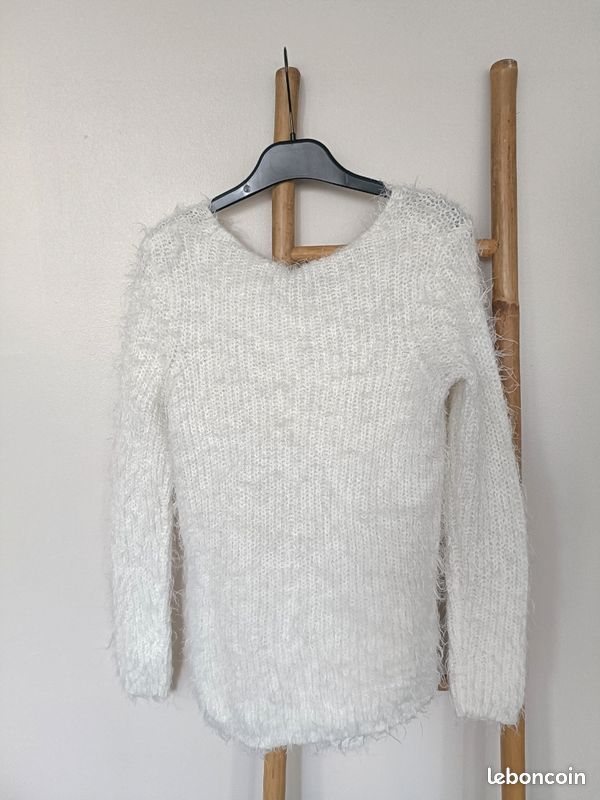 Pull en poil doux+snood amovible assorti T.XS (image 6)