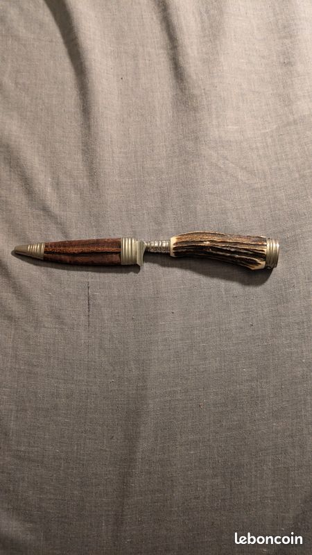 ANCIEN COUTEAU SOLINGEN, manche BOIS DE CERF. EUR 35,00 - PicClick FR