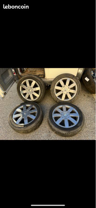 4 jantes alu Mégane rs Avec pneus (image 1)