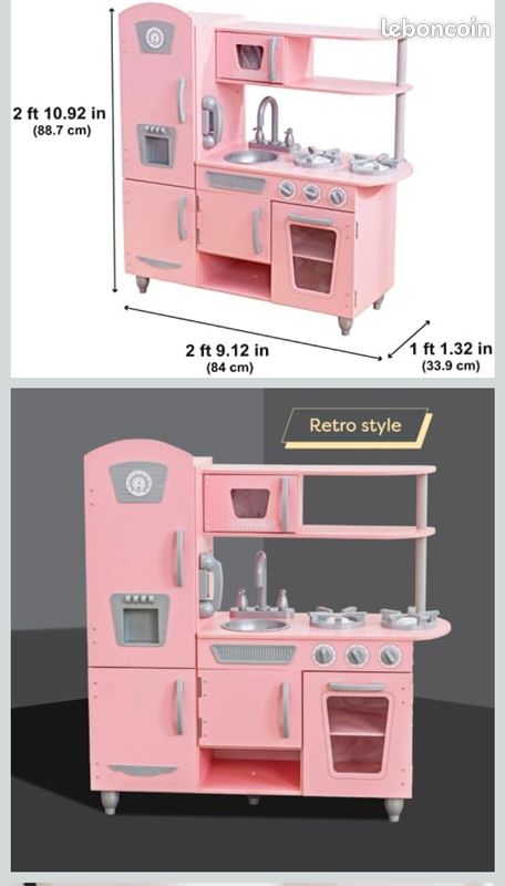 Cuisine rétro Kidkraft rose (image 2)