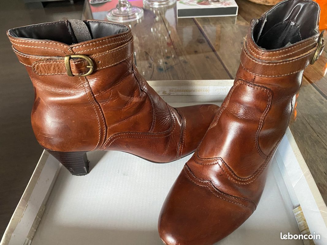 Bottines cuir Di Fontana 38 Chaussures