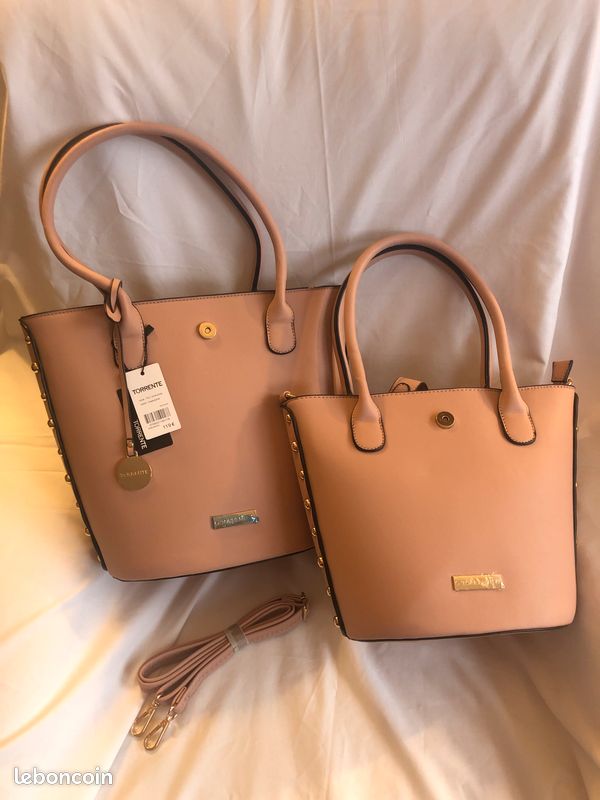 Ensemble de Sacs Torrente rose nude NEUFS Accessoires Bagagerie
