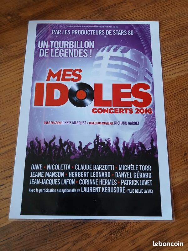 Affiche " mes idoles " 2016 (image 1)