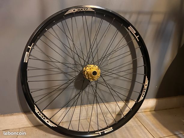 Moyeu Avant Halo Track 24 Trous Noir - Neuf Pour Vélo, Type Jante (rim Brake)