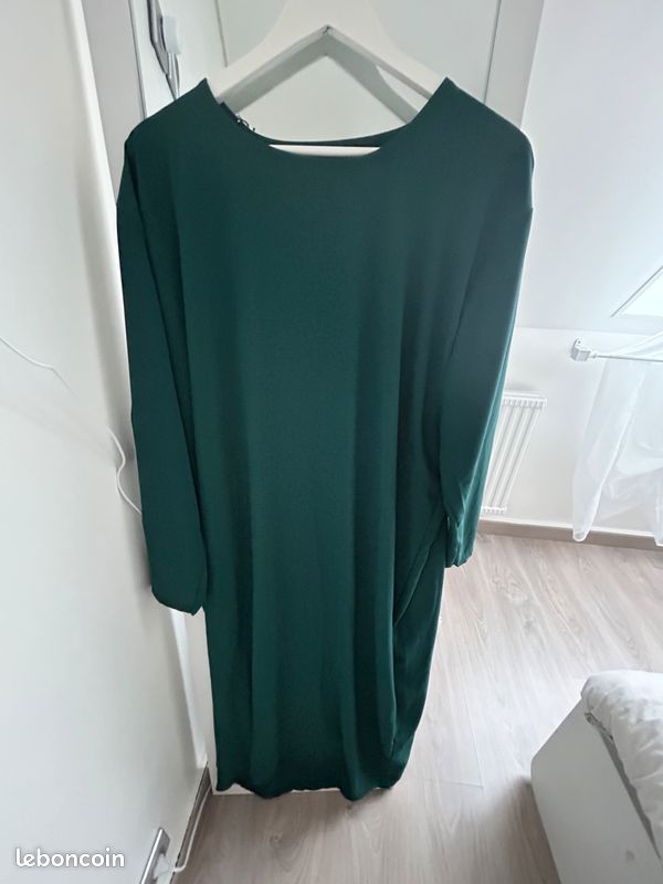 Abaya vert menthe (image 6)