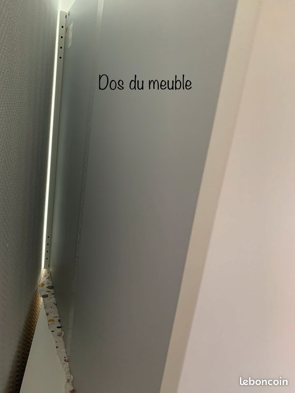 Meuble blanc laqué mural cuisine IKEA (image 5)