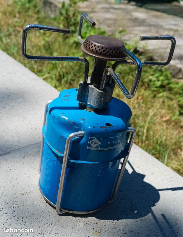 Réchaud à Pétrole/pression Gaz Bleu - Réf. N.15 - Vintage - Pour Pièces Détachées Ou Réparation