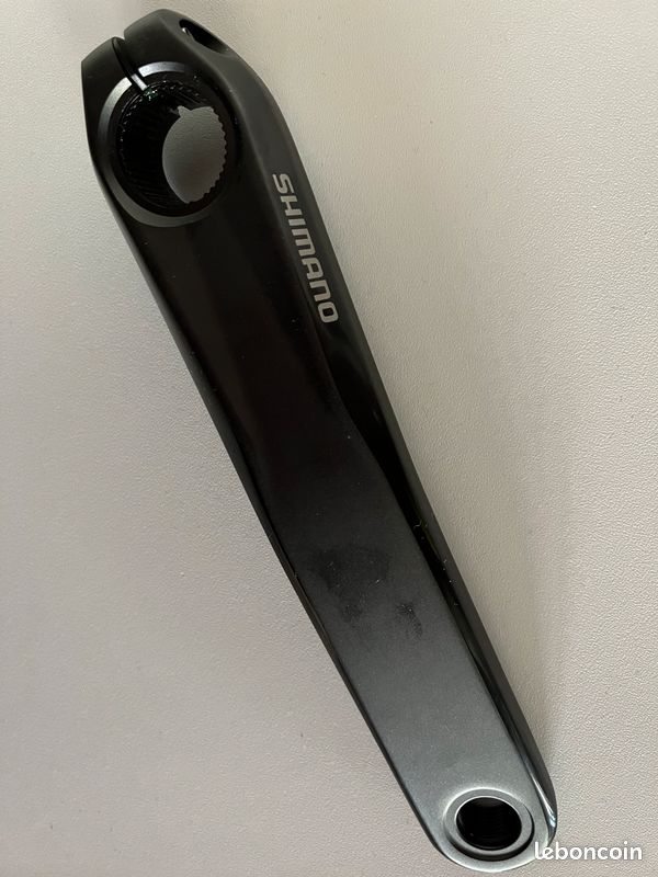 Alomejor Manivelle de vélo Pédalier à Vitesse Unique Gauche en Alliage d'aluminium de 170 mm avec Trou de Diamant et Trou carré(Silver-Rhombic Hole-Argent