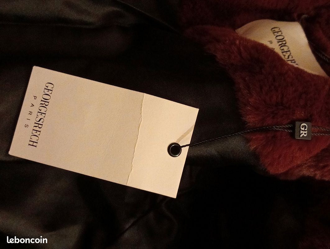 Veste D'hiver Fausse Fourrure Pour Enfant George Avec Broche - Taille 7-8 Ans - Occasion Très Bon état